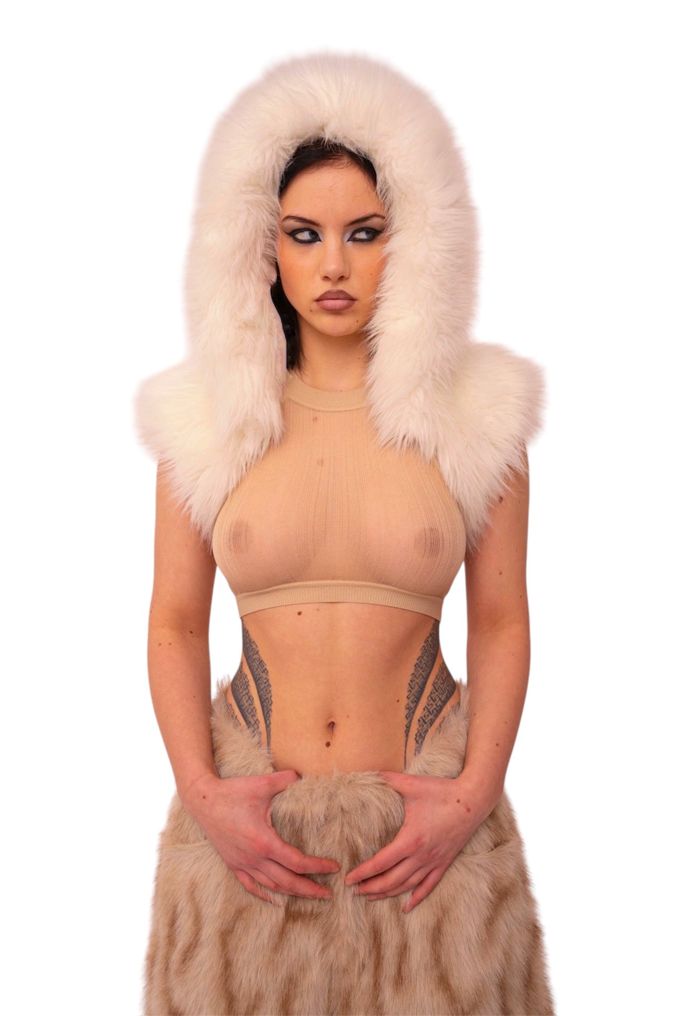 Snow White Hooded Bolero