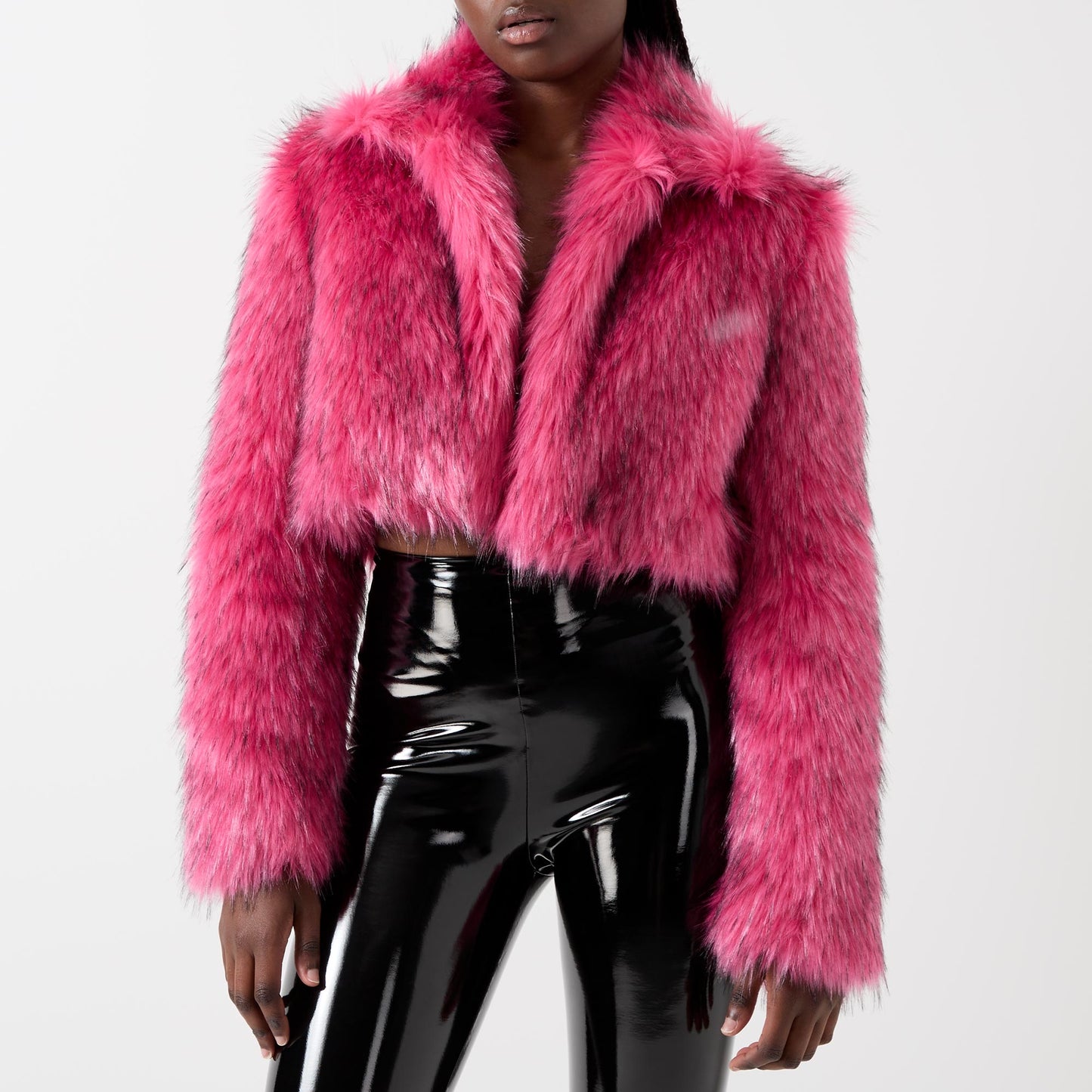 Hot Pink Cropped Jacket