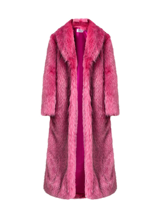Do You Know What Else Is Pink Full Length Coat