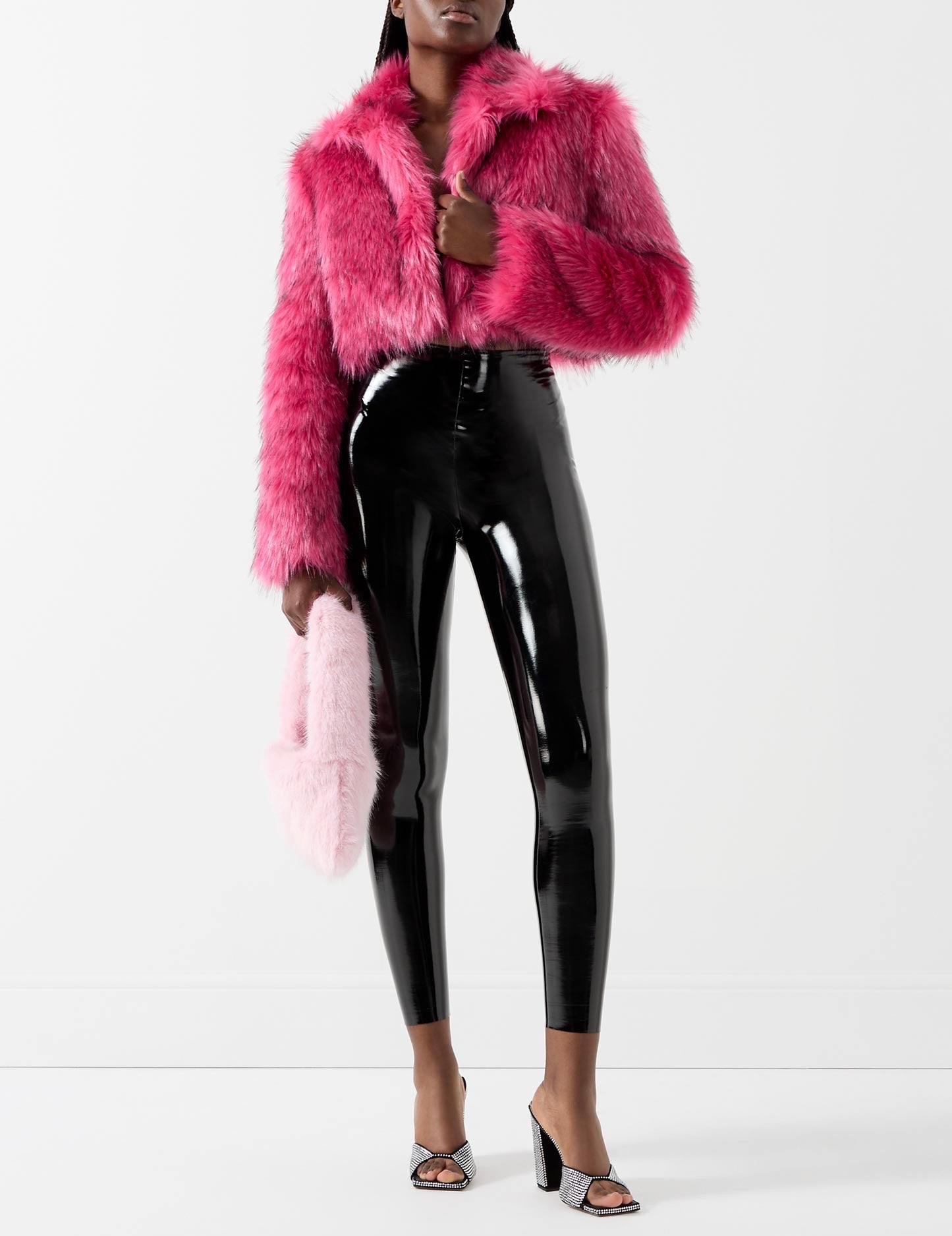 Hot Pink Cropped Jacket