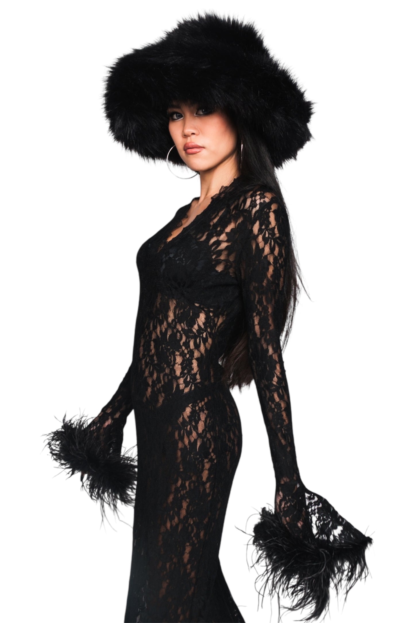 Visibly Invisible Lace Dress