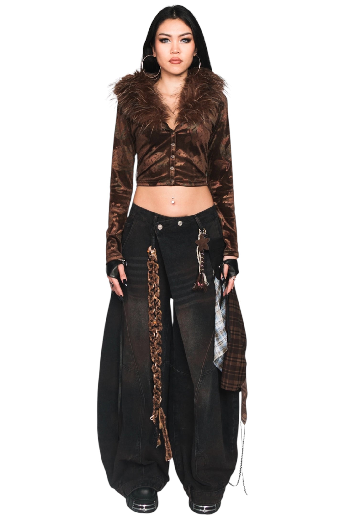 Crossover Crotch Trousers