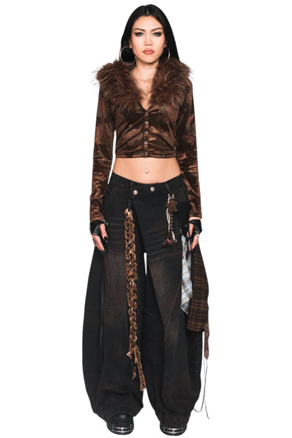 Crossover Crotch Trousers