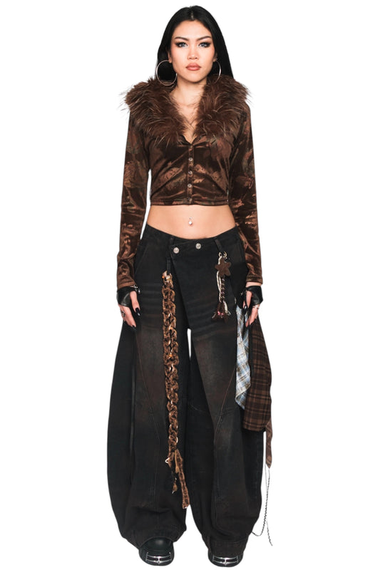 Crossover Crotch Trousers