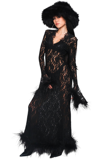 Visibly Invisible Lace Dress