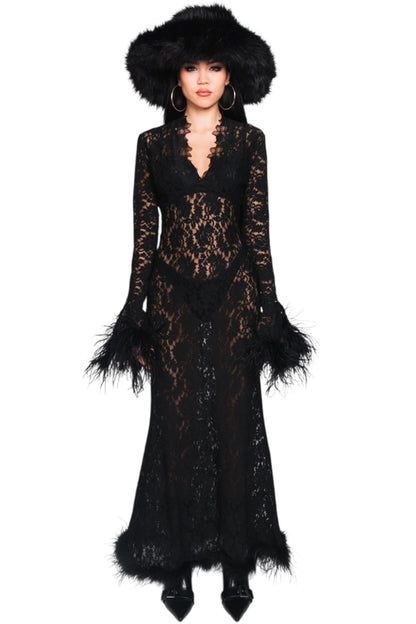 Visibly Invisible Lace Dress