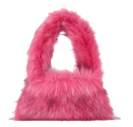 Do you know what else is pink? Faux Fur Handbag