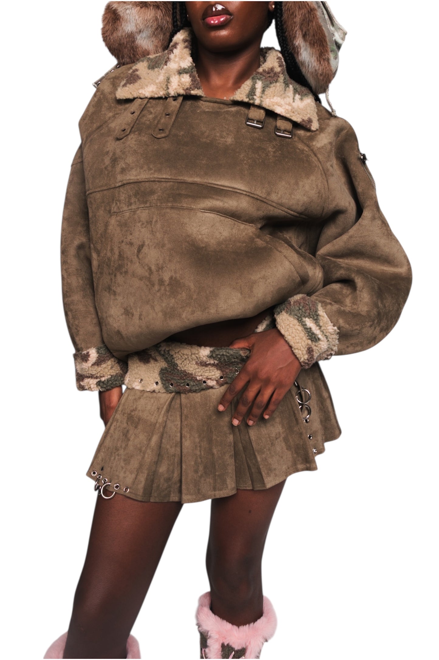 Kiss Me I’m Irish Suede Jumper