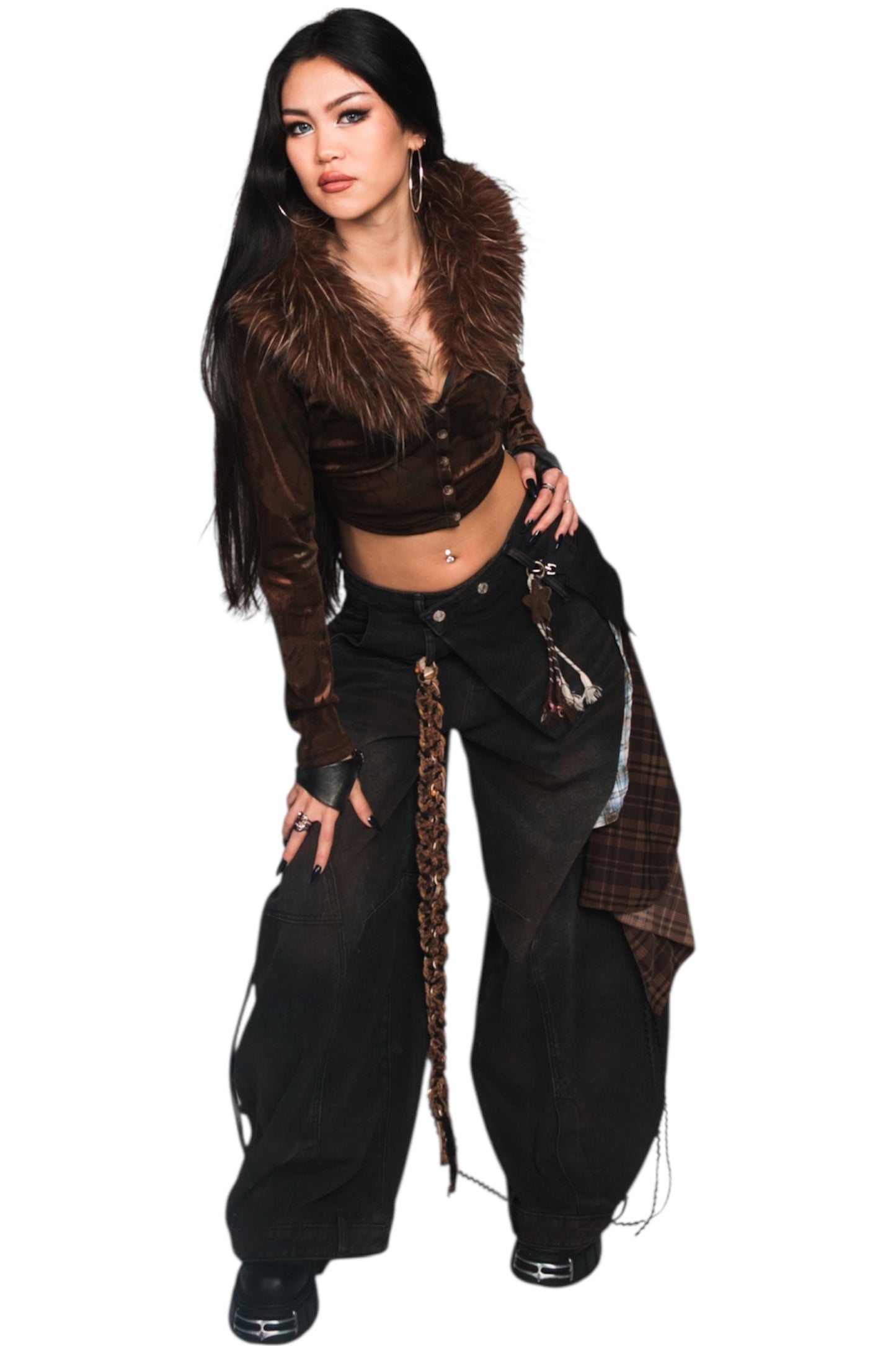 Crossover Crotch Trousers