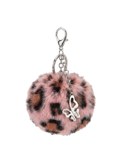 Pink inside silver butterfly keychain (pre order)